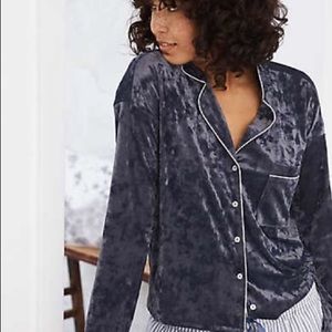 Aerie PJs Crushed Velvet size small